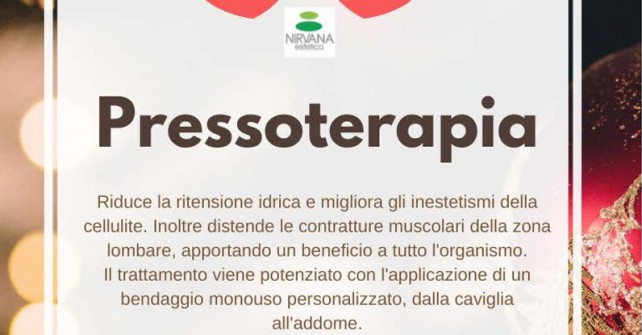 Natale: Promo Pressoterapia