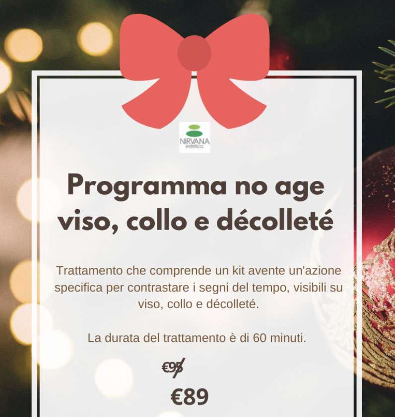 Natale: Promo trattamento No-Age