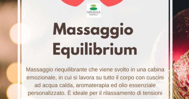Natale: Promo massaggio Equilibrium